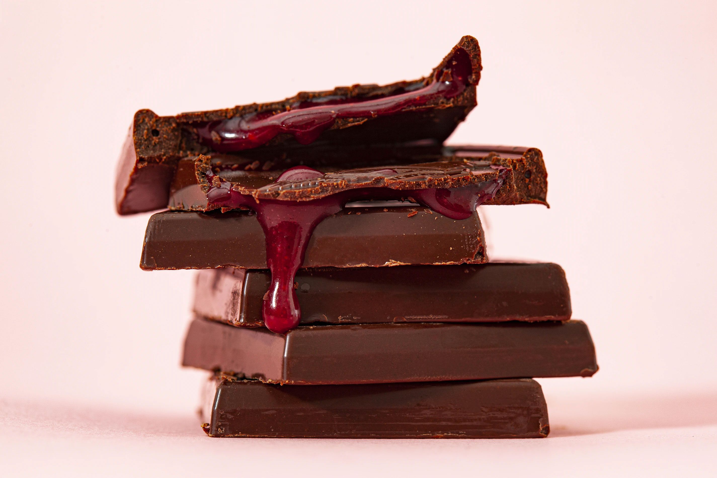 Chocolate Stacked With Sauce